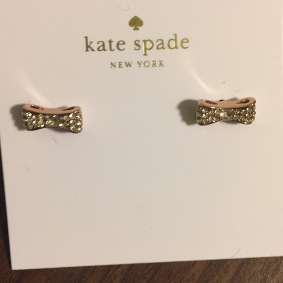 NWT kate spade bow earrings - Picture 2 of 2